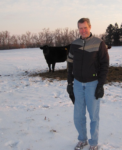 Mike Raffety on his parent's farm